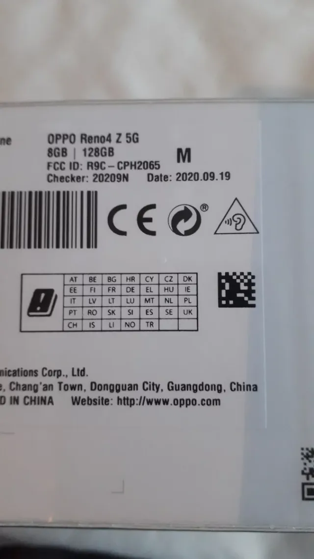 Oppo Reno4 Z 5G, 128 +8 GB nuevos