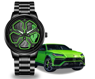 Reloj Lamborghini Toro Gyro Verde Nuevo