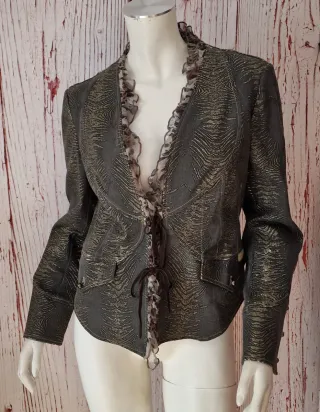 Chaqueta Pilar Nicolas Denim Oscuro Brillo