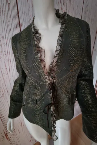 Chaqueta Pilar Nicolas Denim Oscuro Brillo