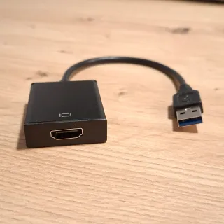 Adaptador USB a HDMI Negro