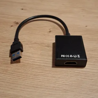 Adaptador USB a HDMI Negro