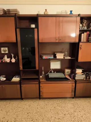 Librería Comedor Madera y Cristal