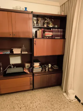 Librería Comedor Madera y Cristal