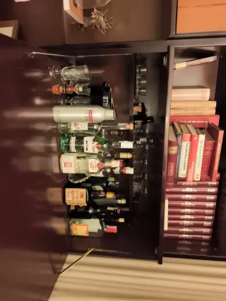 Librería Comedor Madera y Cristal