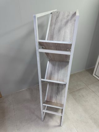 Estantería Metálica y Madera color blanco.
