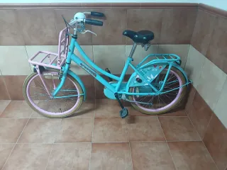 Bicicleta Paseo Holandesa Azul y Rosa