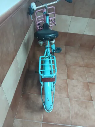 Bicicleta Paseo Holandesa Azul y Rosa