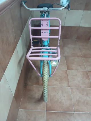 Bicicleta Paseo Holandesa Azul y Rosa