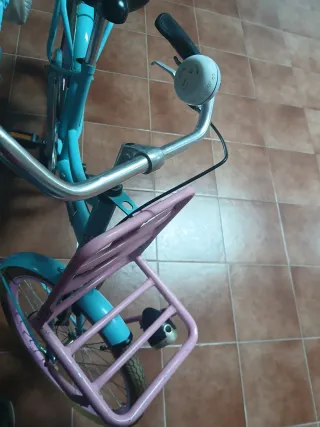 Bicicleta Paseo Holandesa Azul y Rosa
