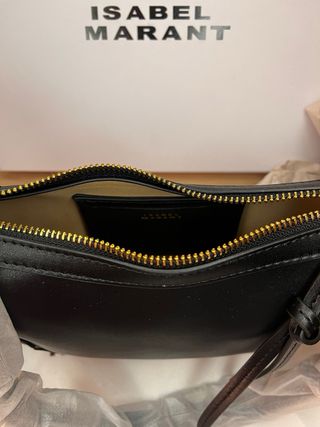Bolso Isabel Marant Oskan Negro Piel Tachuelas