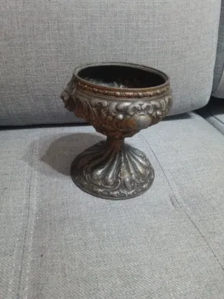 Lampara antigua de aceite decorativa