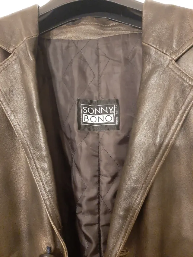 Cappotto uomo in vera pelle marrone - SONY BONO