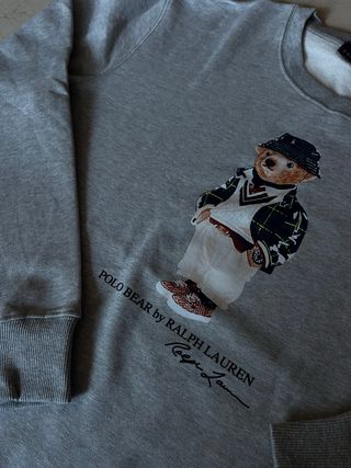 Sudadera Polo Ralph Lauren Oso Gris