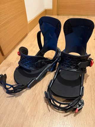 Botas snow Burton y fijaciones Salomón.