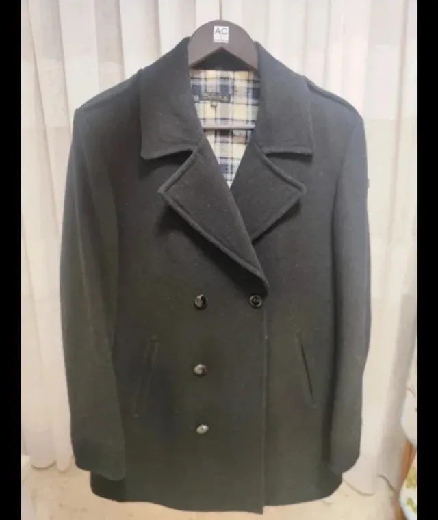 Abrigo pañete negro