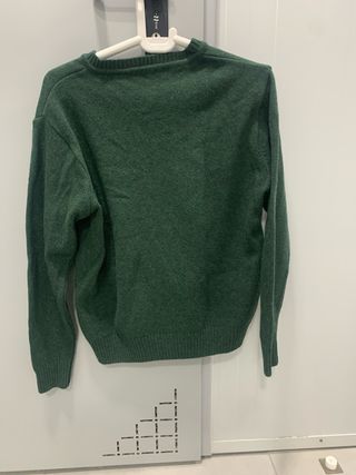 Jersey 80% lana  Verde Talla M