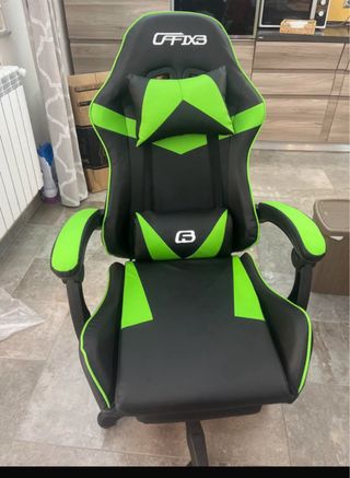 Sedia Gaming OFFIX3 Nero e Verde