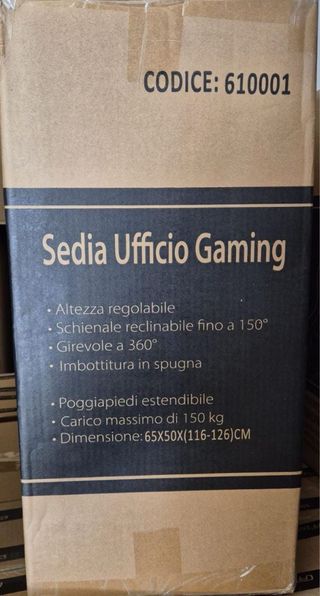 Sedia Gaming OFFIX3 Nero e Verde