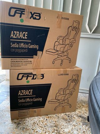 Sedia Gaming OFFIX3 Nero e Verde