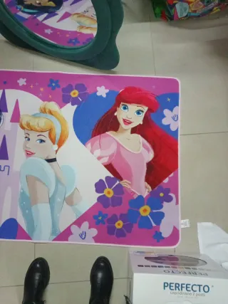 Tappeto Principesse Jasmin, Ariel e  Cenerentola