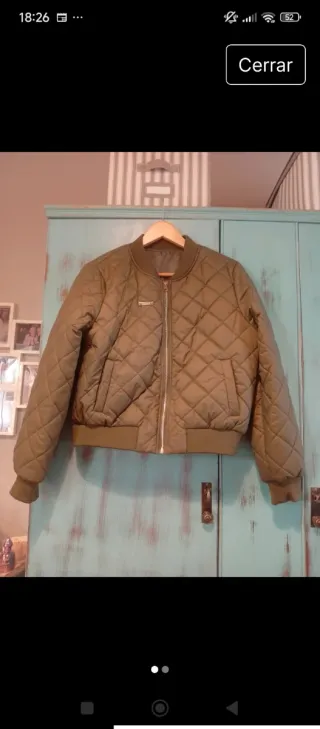 Chaqueta acolchada verde Talla L