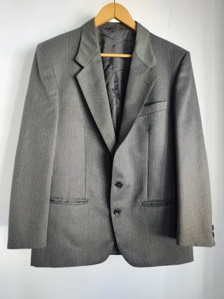 Americana Vintage Vanoni Lana Raya Gris