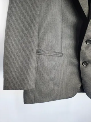 Americana Vintage Vanoni Lana Raya Gris