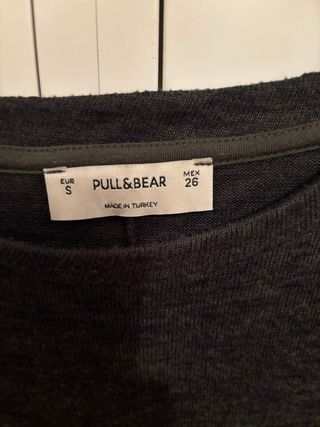 Vestido Pull&Bear verde oscuro talla única