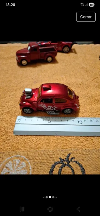 Lote 5 coches de juguete