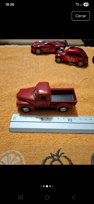 Lote 5 coches de juguete