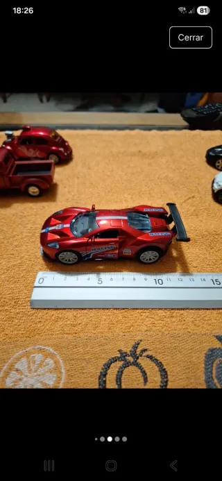 Lote 5 coches de juguete