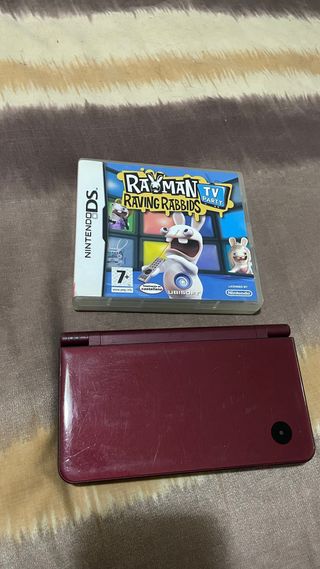 Nintendo DS XL Roja + Rayman Raving Rabbids TV Par