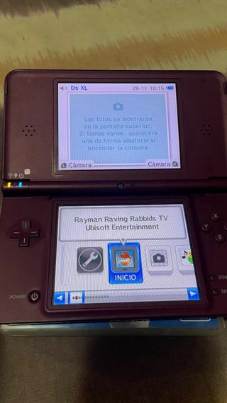 Nintendo DS XL Roja + Rayman Raving Rabbids TV Par