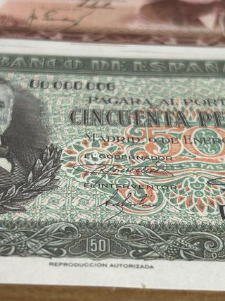 Billetes 50 Pesetas España (2 unidades)