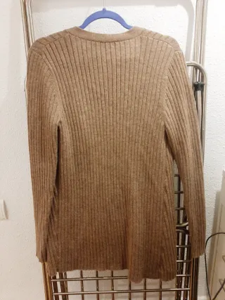 Chaqueta Zara punto marrón