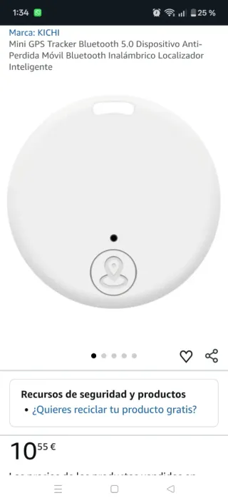 Mini Localizador GPS Bluetooth 5.0