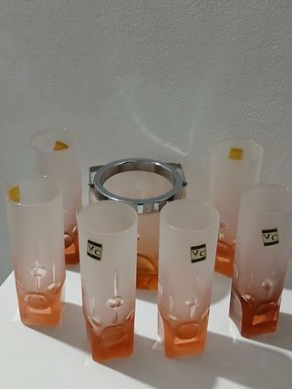 Set Bicchieri e Portaghiaccio Vintage Made in Ital