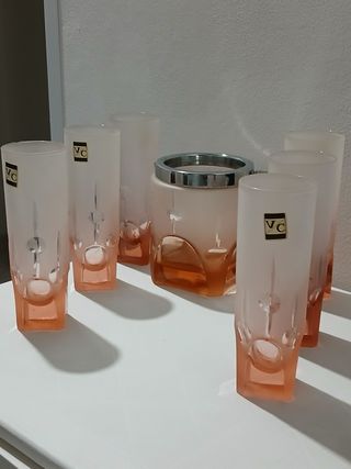 Set Bicchieri e Portaghiaccio Vintage Made in Ital