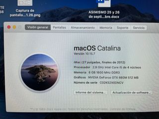 iMac 27 2012