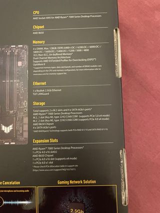 Placa Base Asus Tuf Gaming B650M-Plus Wifi NUEVA