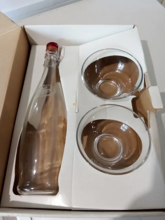 Set La Casera Bottiglia e 2 Bicchieri