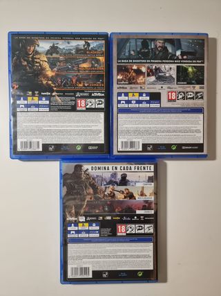 Lote 3 Juegos Call of Duty PS4