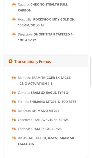 Mondraker chrono carbon 29