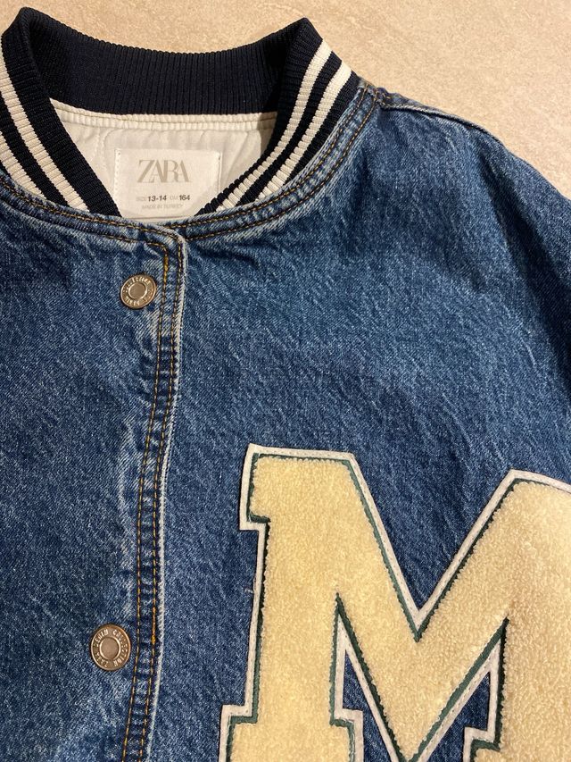 Chaqueta Zara vaquera niño, talla: 13-14
