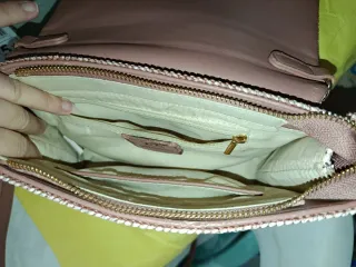 Bolso Don Algodón rosa y dorado