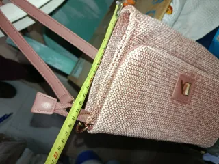 Bolso Don Algodón rosa y dorado