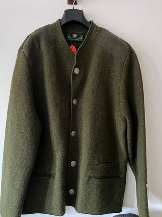 Abrigo Giesswein Verde Lana