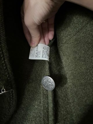 Abrigo Giesswein Verde Lana