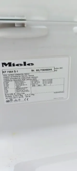 Frigocongelador Miele KF7564 S-1 Tropical